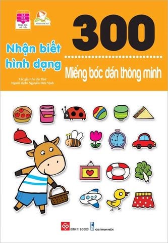 300 Miếng Bóc Dán Thông Minh - Nhận Biết Hình Dạng