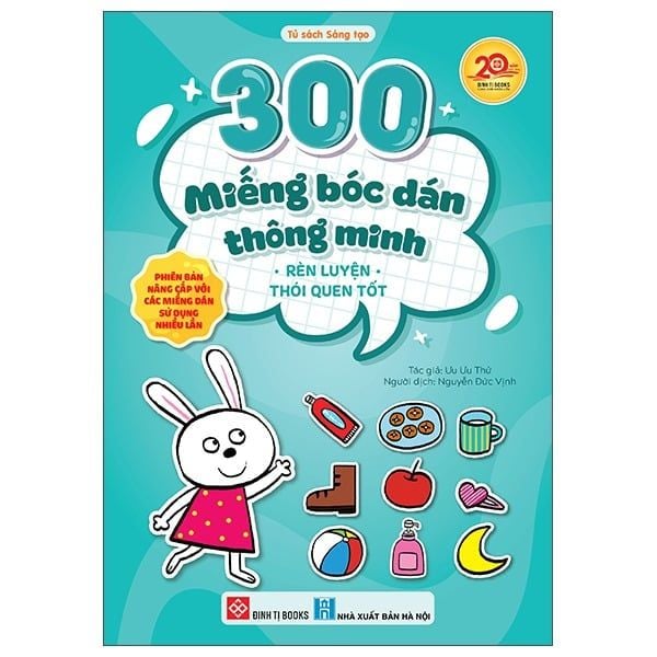 300 Miếng Bóc Dán Thông Minh-Rèn Luyện Thói Quen Tốt (Miếng Dán Dùng Nhiều Lần)