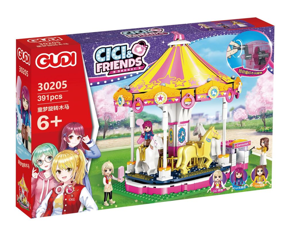 ĐỒ CHƠI LẮP RÁP XE NGỰA ĐU QUAY 391PCS 30205 [XIN-LE-XIN]