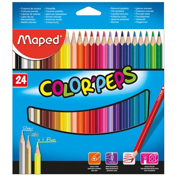 MAPED - CHÌ MÀU FSC COLER'PEPS - 24 MÀU - FC183224 (MS)