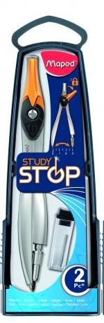 MAPED- HỘP COMPA KIM LOẠI CÓ KHÓA GÓC CHÌ GỖ - 195210 (MS)