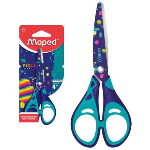 MAPED - KÉO HỌC SINH PIXEL PARTY 13CM - 464917 (12C/H) (MS)