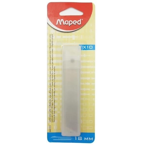 MAPED- LƯỠI DAO RỌC GIẤY 18MM X10 - VỈ - 640721 (MS)