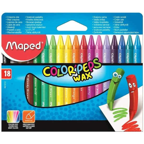 MAPED- MÀU SÁP WAX COLOR'PEPS - 18 - 861012 (MS)