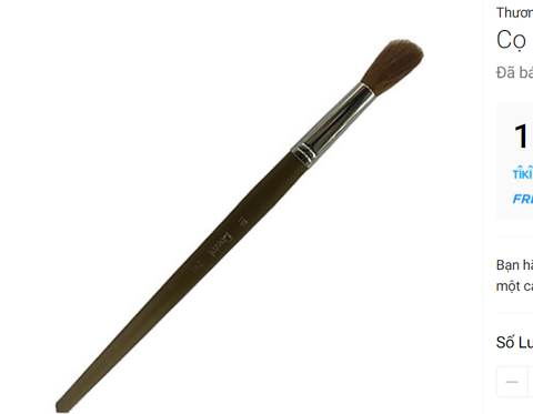 Pentel Cọ Vẽ Màu Nước Đầu Dẹp Số 16ZBS2-16