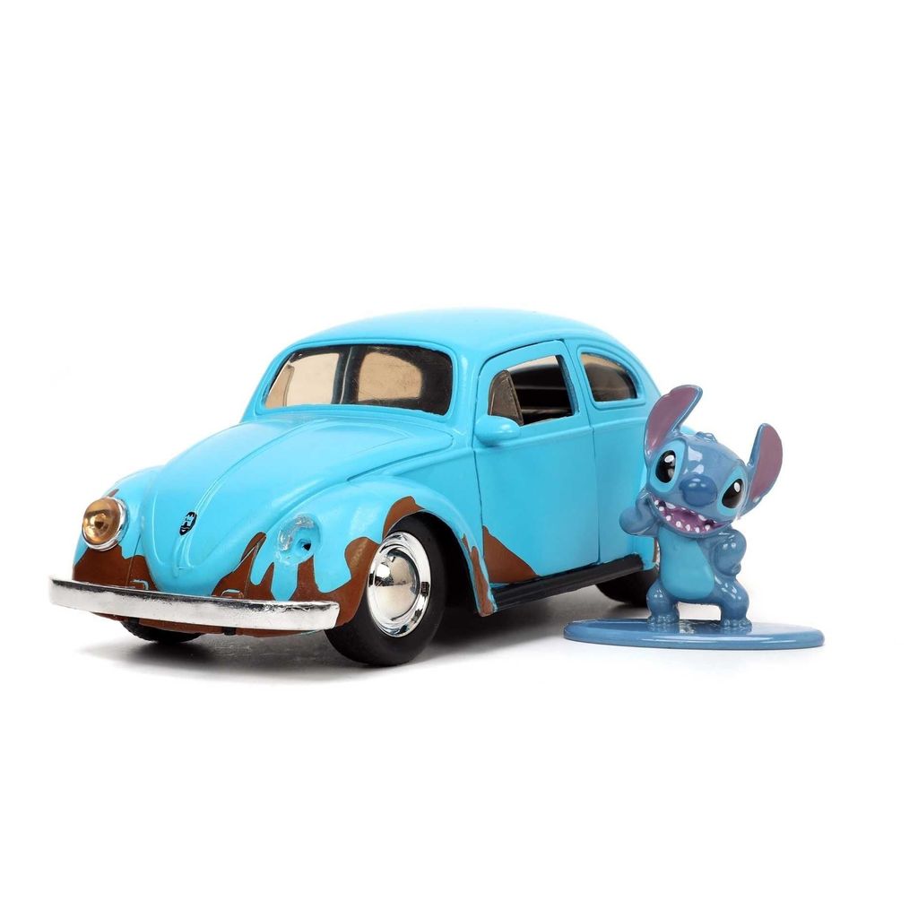 Đồ Chơi Xe Mô Hình JADA TOYS Disney Volkswagen Beetle & Stitch Figure 1:32