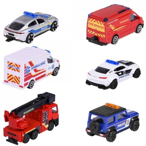 Bộ 3 Xe Mô Hình Cứu Hộ MAJORETTE S.O.S. 3 Pieces Set