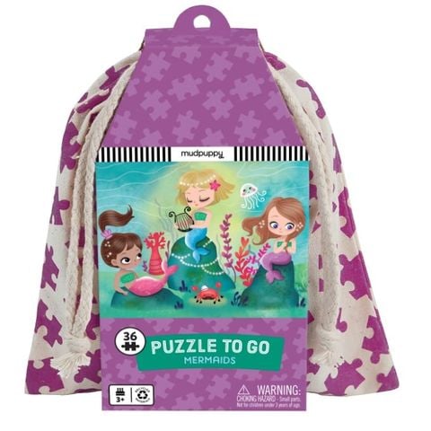 36 Piece Puzzle To Go: Mermaids