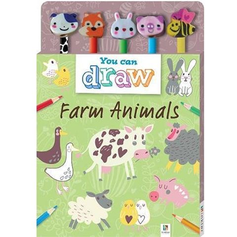 You Can Draw: Farm Animals 5-Pencil Set