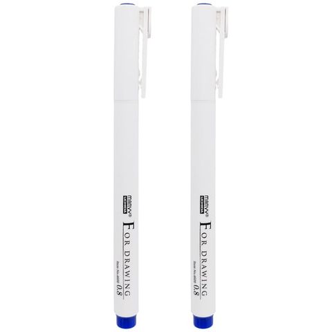 Bút Vẽ Kĩ Thuật Marvy 4600 Màu Xanh Ngòi 0.8