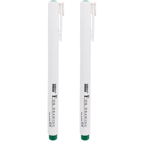 Bút Vẽ Kĩ Thuật Marvy 4600 Màu Xanh Lá Ngòi 0.8