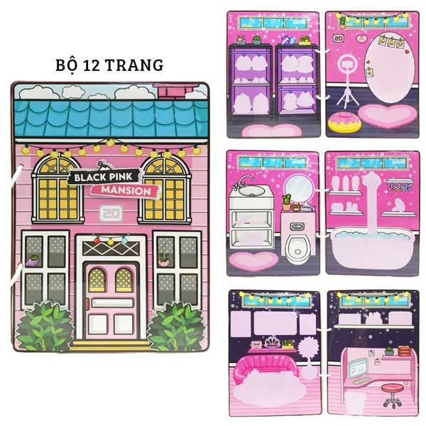 HỌC LIỆU NGÔI NHÀ BÚP BÊ BLACKPINK MANSION (CHANH)