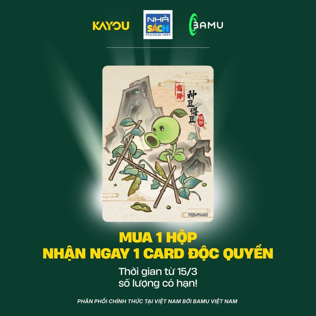 Kayou Bộ Thẻ Sưu Tầm Plants Vs Zombies Kỳ Nghỉ Vui Vẻ Gói Nảy Mầm Bản 1 Hh00011 (Bamu)