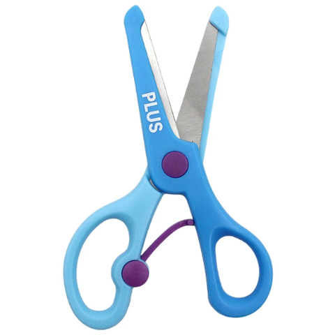 Kéo Học Sinh - Plus 200-V019 - Màu Xanh Dương