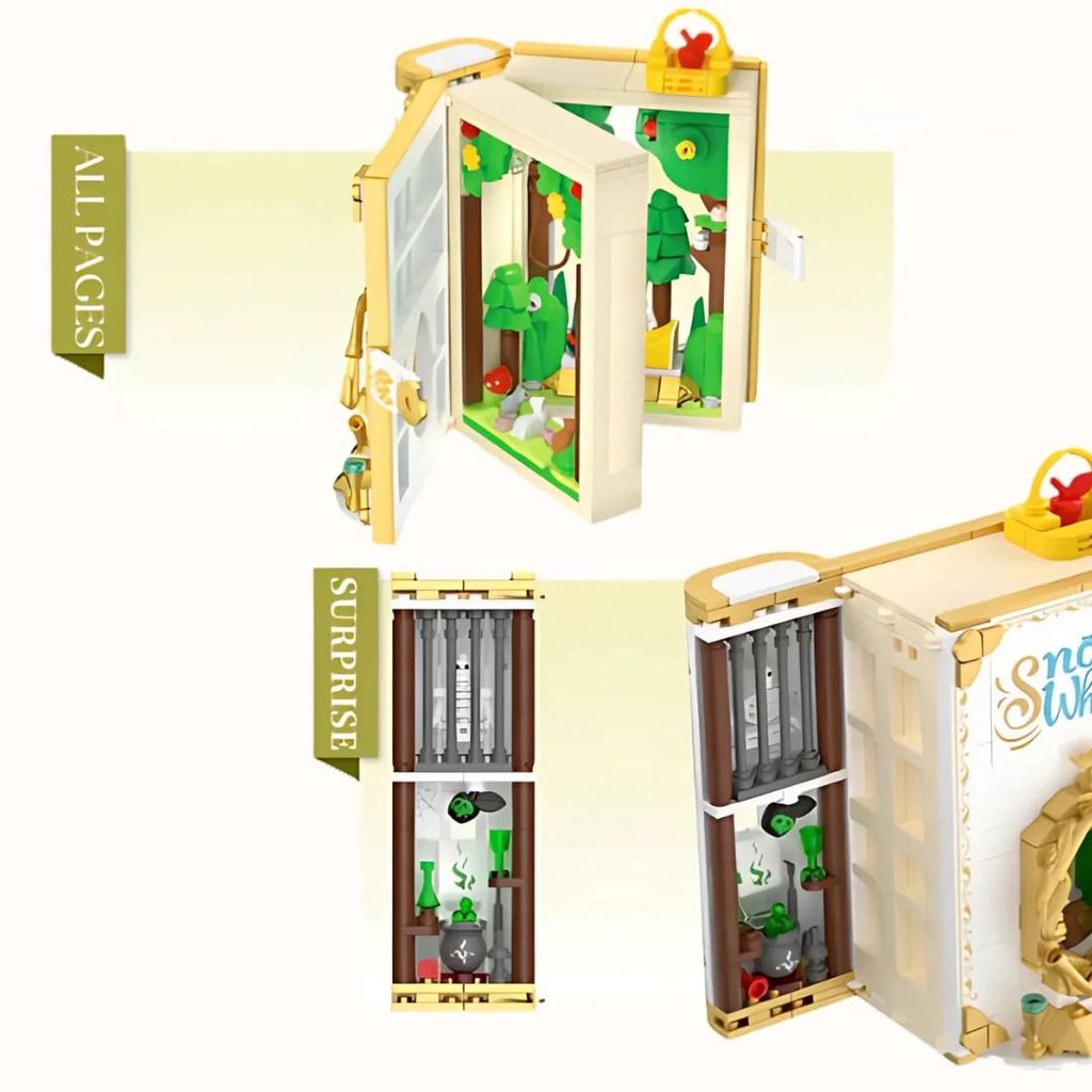 Wekki Đồ Chơi Lắp Ráp Quyển Sách Bạch Tuyết Wk506183 60018142