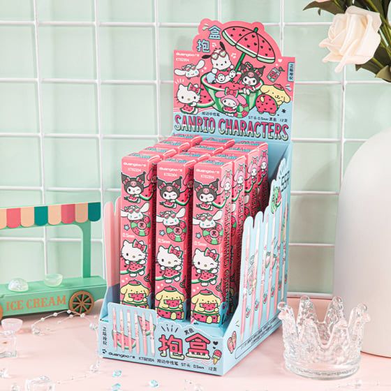 Sanrio - Bút Gel Xanh GUBKT82304-HW Sr Ngòi 0,5MM - GIAO HÌNH NGẪU NHIÊN