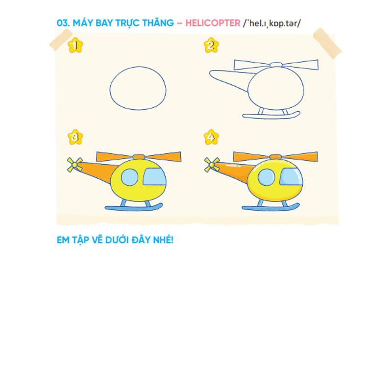 4 Bước Vẽ Đơn Giản - Tập Vẽ Và Tô Màu Sáng Tạo - Đồ Chơi