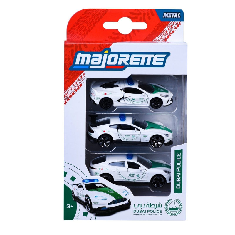 Majorette 8503104001047 Bộ 3 Xe Mô Hình Dubai Police 3 Pieces Set (Simba)