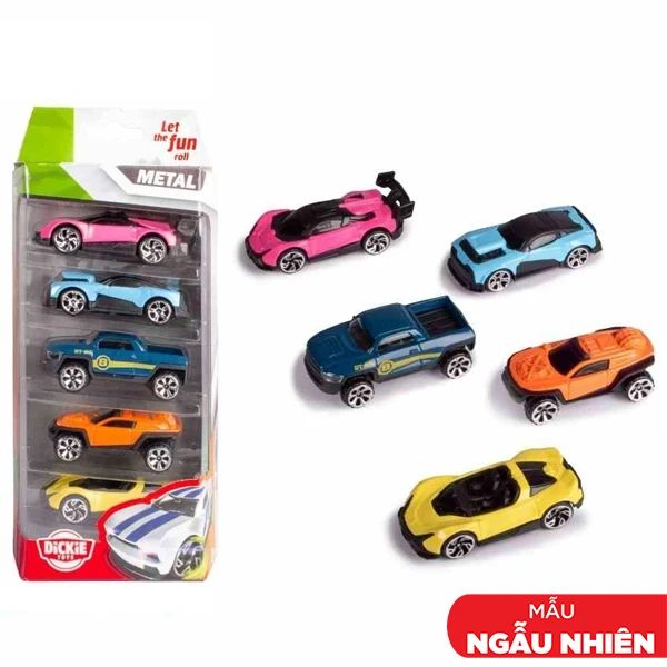 DICKIE  BỘ 5 ĐỒ CHƠI XE MÔ HÌNH  DIE-CAST VEHICLES 5 PACK 203331001 (SIMBA)