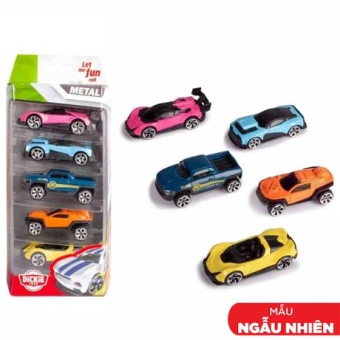 DICKIE  BỘ 5 ĐỒ CHƠI XE MÔ HÌNH  DIE-CAST VEHICLES 5 PACK 203331001 (SIMBA)