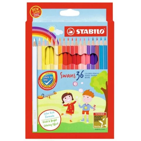 STABILO-VIẾT CHÌ MÀU SWANS 36 MÀU/HỘP (THCK0640)