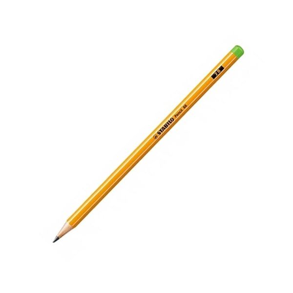 STABILO-VIẾT CHÌ GỖ PENCIL 88 2B, SỌC CAM TRẮNG ĐẦU XANH LÁ(THCK0640)