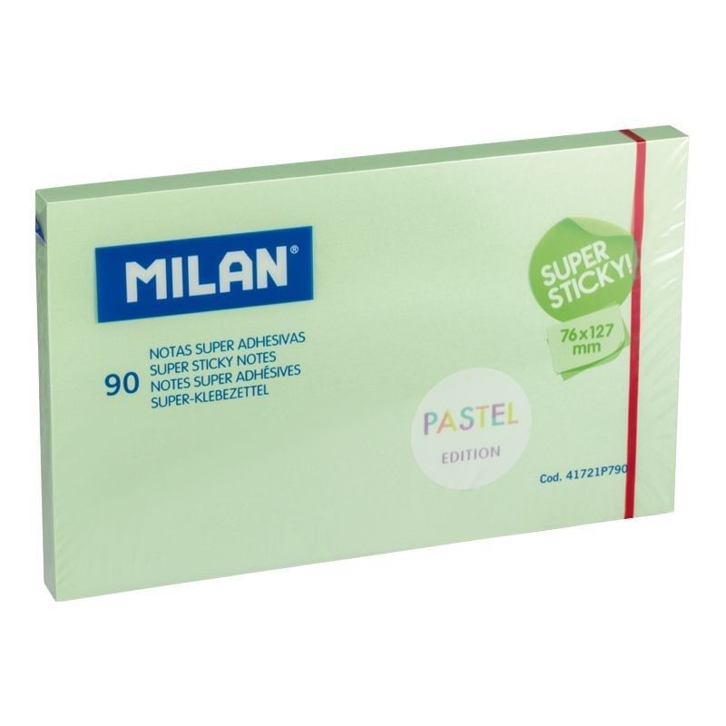 Giấy note Milan 76x127mm xanh lá 41721P790