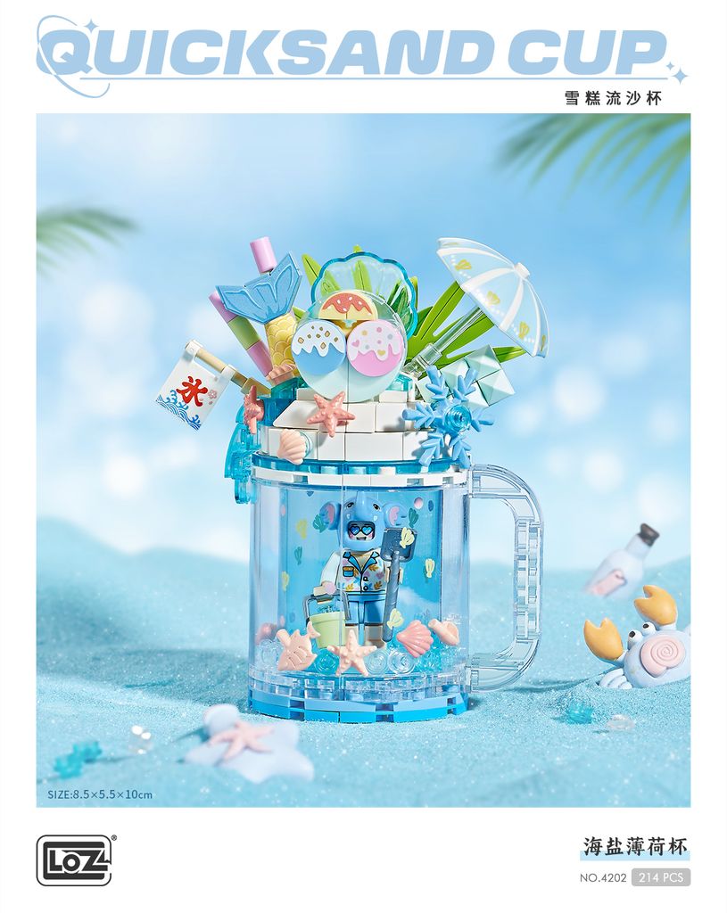 Đồ Chơi Lắp Ráp Ly Sinh Tố 214Pcs 4202 LOZ