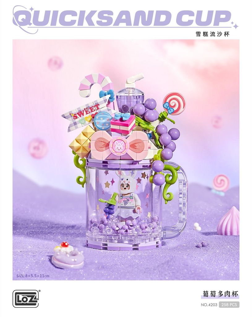 Đồ Chơi Lắp Ráp Ly Sinh Tố 258Pcs 4203 LOZ