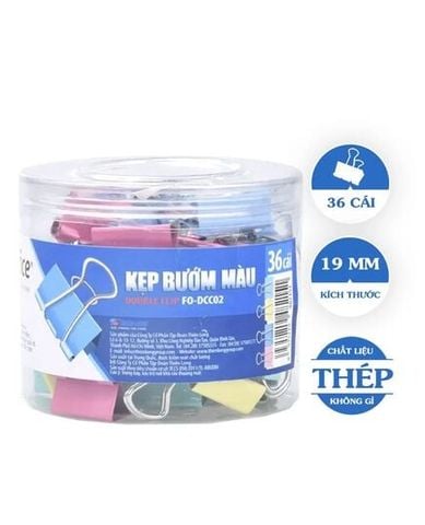 Kẹp Bướm Màu 19Mm FO-DCC02