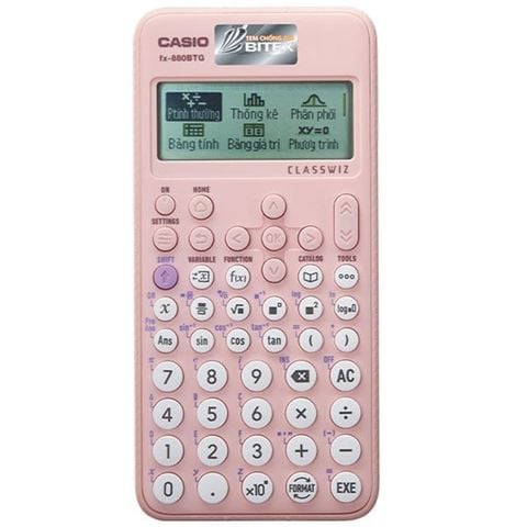 Máy Tính Casio Fx-880BTG - Màu Hồng