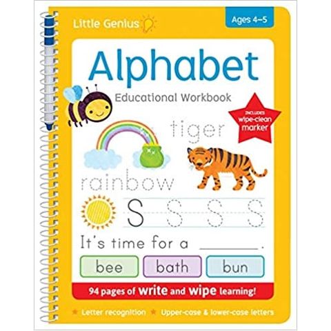 Little Genius Write and Wipe Bind Up - Alphabet