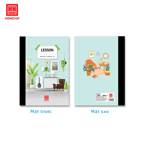 HH - Sổ Bìa Bồi  Lesson, A4, 400 Trang, Đl: 70/90-92 (2Q/Lốc) (Giao Mẫu Ngẫu Nhiên)