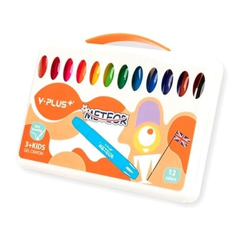 Bộ Bút Sáp Gel METEOR 12 Màu YPlus+ - GC190108_MT