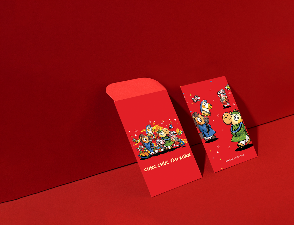 Pre-order Bao Lì Xì Bính Ngọ - Nhong Nhong Nhong (5 bao/xấp) - Ngày bán: 26/01