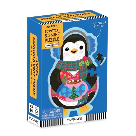 48 Scratch & Sniff Puzzle: Hot Cocoa Penguin