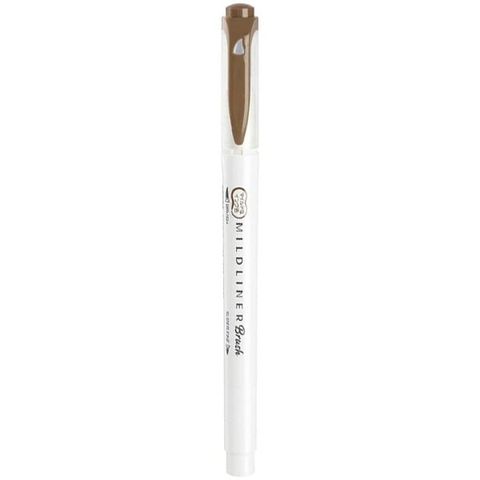 ZEBRA - VIẾT MILDLINER BRUSH - NÂU - WFT8-ME (MS)