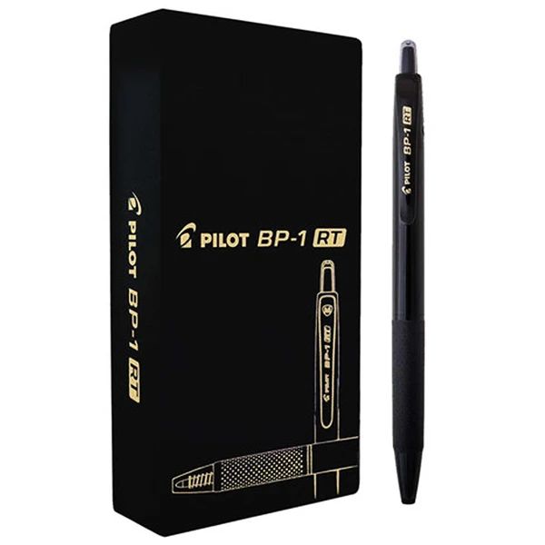 PILOT - HỘP VIẾT BI PLASTIC MỰC ĐEN/BP-1RT-F-B (12C/HỘP) (BT-0323)