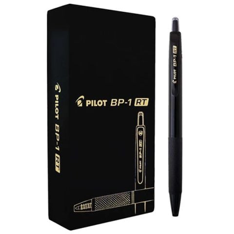 PILOT - HỘP VIẾT BI PLASTIC MỰC ĐEN/BP-1RT-F-B (12C/HỘP) (BT-0323)