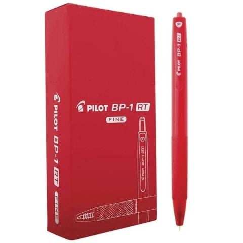 PILOT - HỘP VIẾT BI PLASTIC MỰC ĐỎ/BP-1RT-F-R (12C/HỘP) (BT-0323)