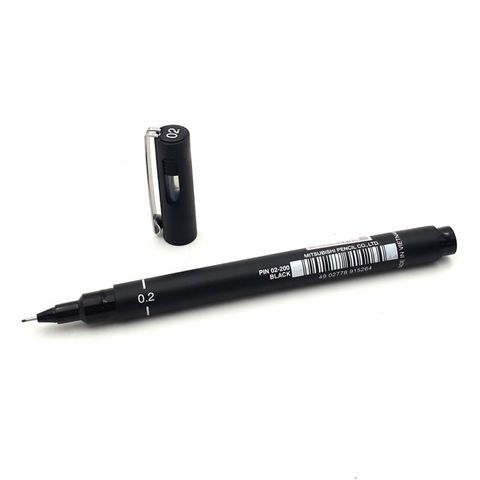 Uni Bút Vẽ Kỹ Thuật PIN200-002B Black