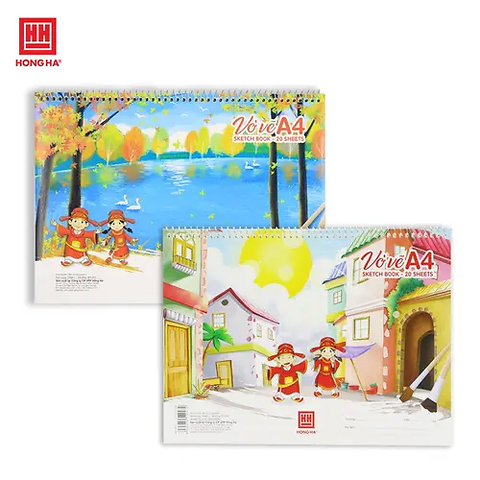 HH-Vở Vẽ Lò Xo A4 20 TỜ ĐL: 100/78(5Q/LỐC)