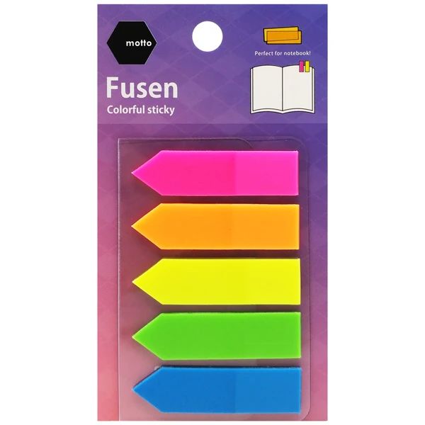 MOTTO - GIẤY NOTE FILM ARROW 5 MÀU 44X12MM CYFF12-AR