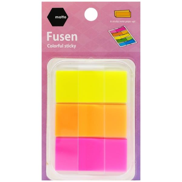 MOTTO - GIẤY NOTE FILM CASE 3 MÀU 44X20MM CYFFCS-3C