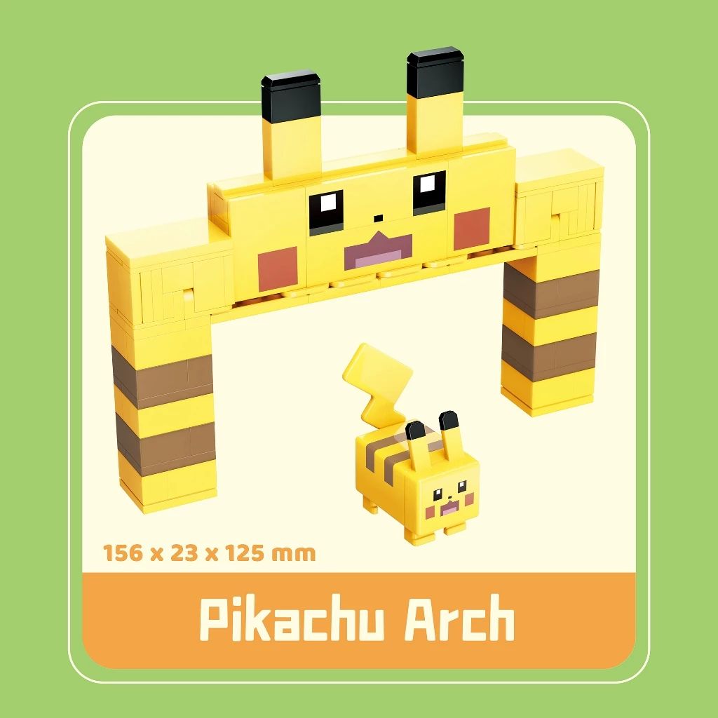 Keeppley Pokemon Lắp Ráp Quest Play Series Pikachu Arch 73014-1