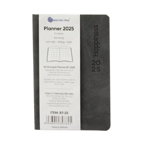Sổ Lịch Planner B7 - 2025