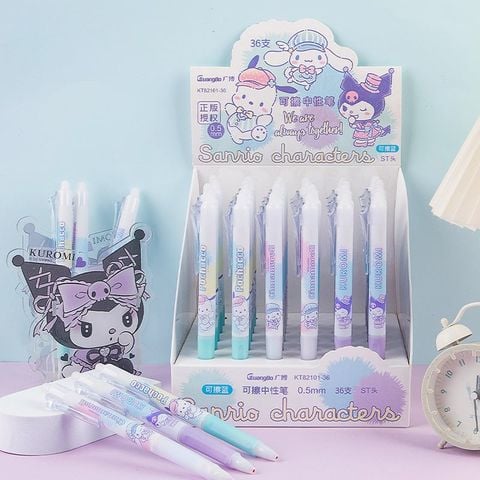 Sanrio -Guangbo - Viết Gel Xóa Được GUBKT82101-36 Mực Xanh Ngòi 0.5Mm - GIAO HÌNH NGẪU NHIÊN