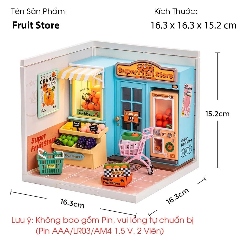 ROBOTIME LẮP RÁP CỬA HÀNG TRÁI CÂY DW003 (THKG0084)