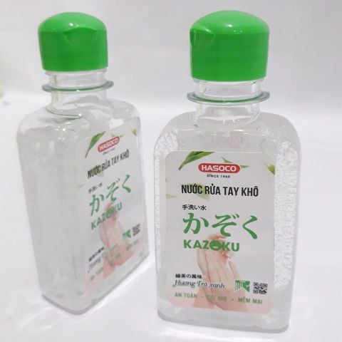 Nước Rửa Tay Khô Hasoco Kazoku Hương Trà Xanh 190ml