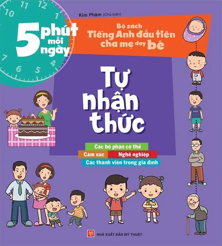 Bộ Sách Tiếng Anh Đầu Tiên Cha Mẹ Dạy Bé - 5 Phút Mỗi Ngày - Tự Nhận Thức